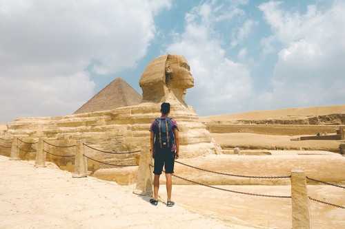 Great Pyramids and Sphinx